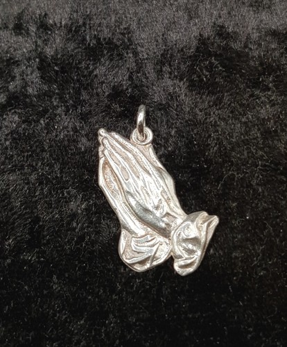 Old vintage silver praying - silver,