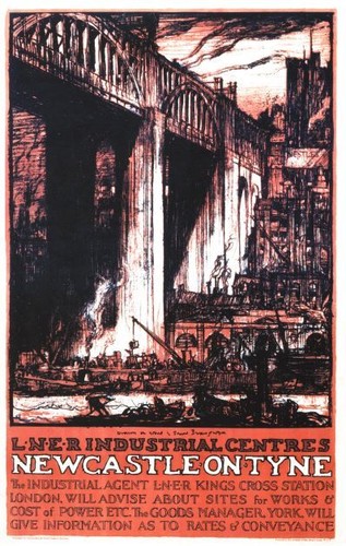 Vintage lner newcastle tyne - vintage,