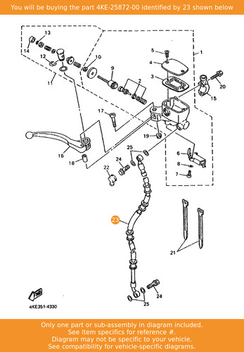 Yamaha hose brake 1 - yamaha,