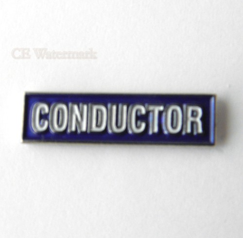 Conductor railway logo pin - conductor,