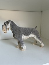 Large schnauzer dog figurine