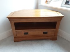 Used Light Oak TV cabinet with draw slightly scratched on top - L40"xW20"xH24"