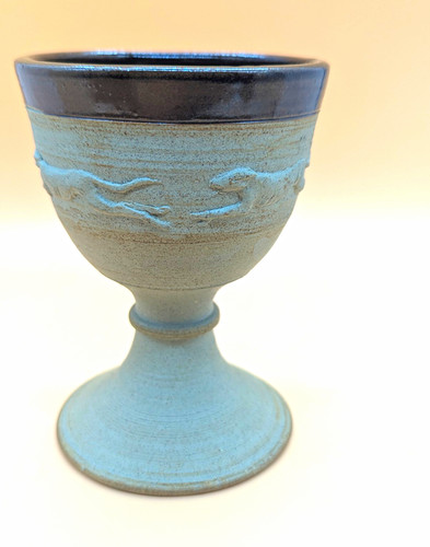 Handmade studio pottery hare - handmade,