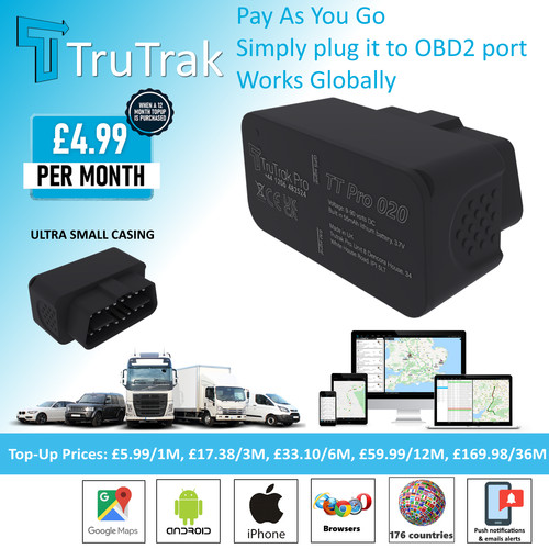 Trutrak pro020 gps tracker - tt,