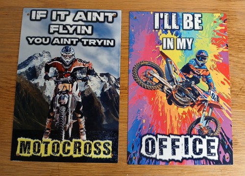 Motocross bikes flying - motocross, office