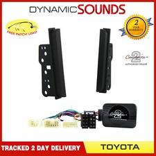 Double Din Car Stereo Fascia & Stalk Fitting Kit for Toyota Alphard 2002-2008