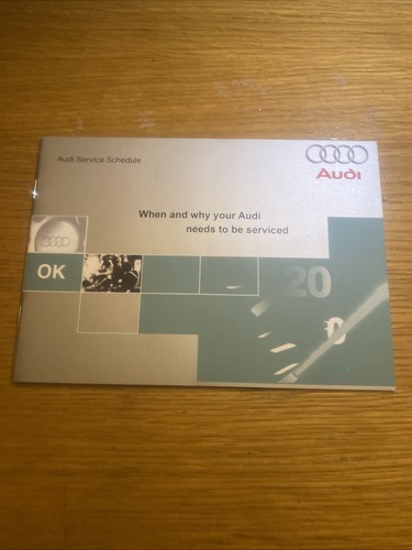 Audi service book stamped - service,