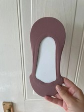Dusty pink Sock liner for flat ballet dolly shoes size 3 4 5 small Primark