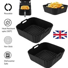 1/2x Air Fryer Dual Accessories Liners Silicone Tower Air Fryer for Ninja AF180