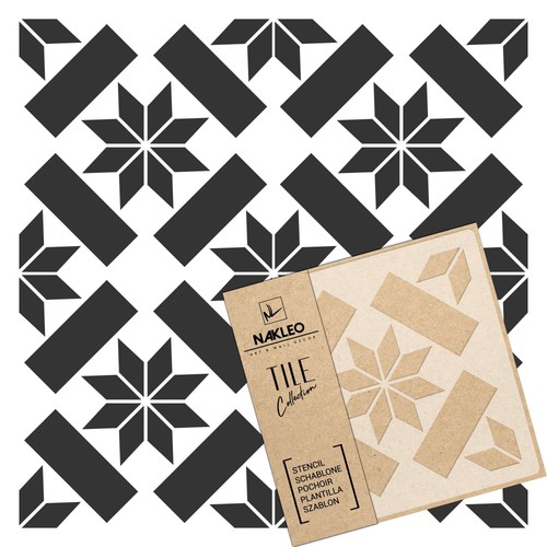 Reusable plastic tile stencil - reusable,