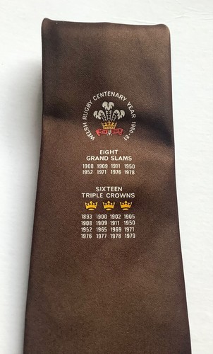 Wales rugby union tie 1980 - rugby,