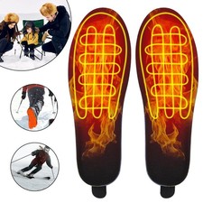 USB Heated Insoles,Rechargeable Washable Thermal Soles,Winter Foot Warmers Sport