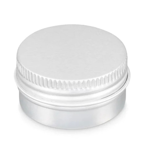 Round aluminium tin container - round,