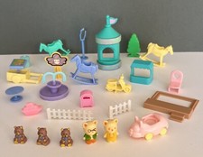 Vintage 1990s Teddy’s World Wonderland Bears House Playground Miniature Playset