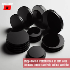 Acrylic Discs 3mm Black Gloss - Laser Cut - Custom Sizes & Shapes Available