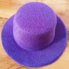 purple mini top hat fascinator