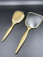 Dressing Table Vanity Bevelled Mirror And Brush Set Vintage Dressing Table Props
