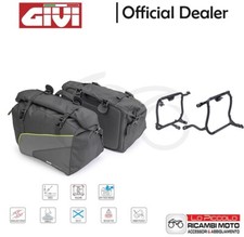 TMT6407 + EA133 GIVI PAIR OF SIDE BAGS + BRACKETS TRIUMPH STREET TWIN 900 2016