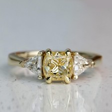 1.80Ct Cushion Canary Diamond