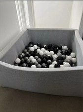KiddyMoon Soft Ball Pit Foam square 90×40 200+ balls
