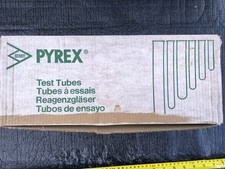 60 x Pyrex Glass Test Boiling Tubes Height 15cm Width 1.5cm In Box