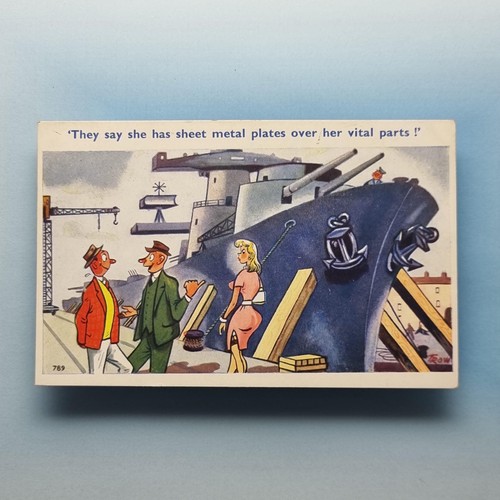 Comic postcard stockings - postcard,