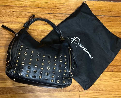 Makowsky rich black leather - b,
