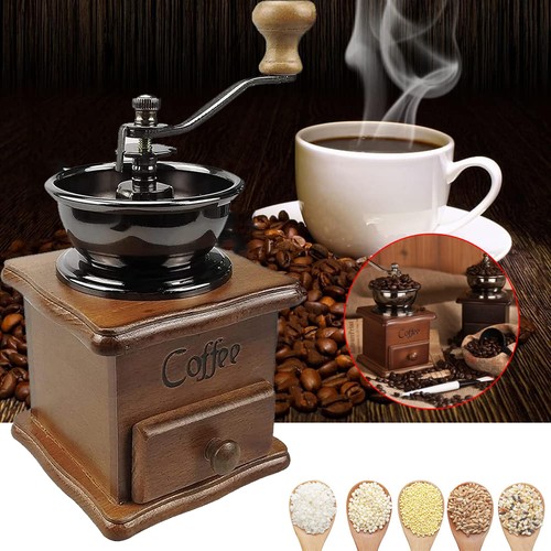 Wood manual coffee grinder - wood,