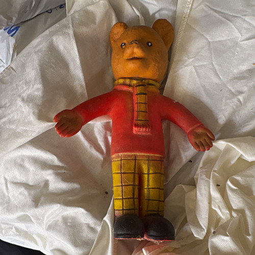 Rupert bear plastic figure - bear,