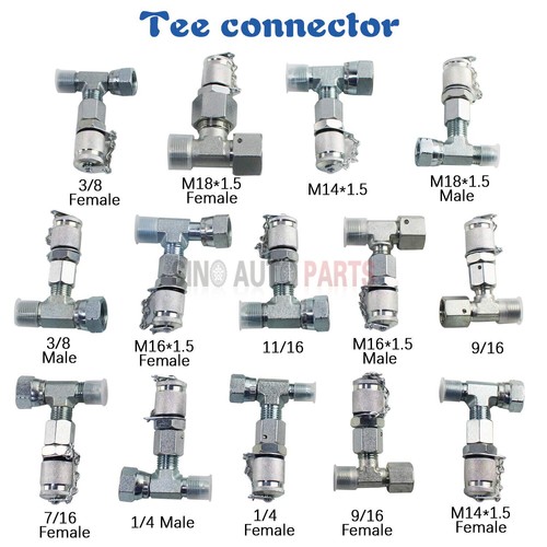 14pcs tee fittings connectors - tee,