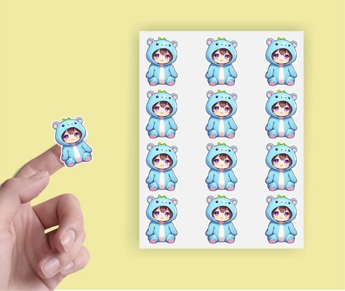 X24 hippo costume - costume, sticker
