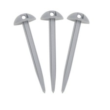 10/20/30x Heavy Duty Plastic Mushroom Domed Ground Sheet Tent Pegs Awning Carpet