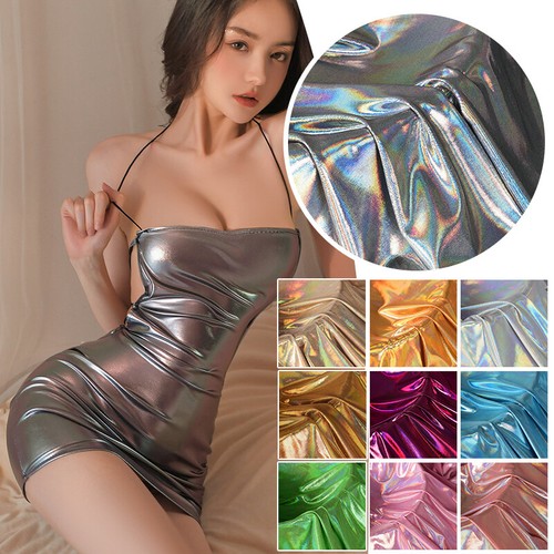 Glitter laser elastic - elastic, fabric