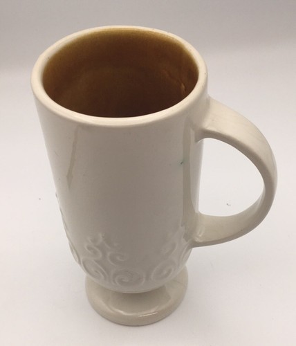 White tall mug with - white,