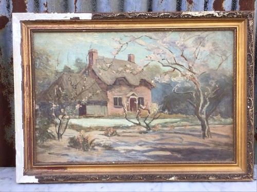 Vintage oil painting - vintage,