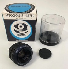 Meopta Meogon-S 50mm f2.8 Enlarging Lens & Case with Cap Boxed 35mm Darkroom