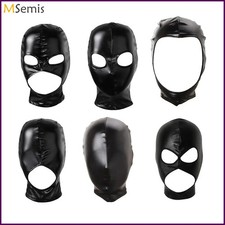 Unisex Latex Hood Mask Shiny