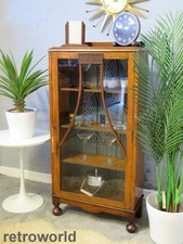 STUNNING Art Deco Vintage Retro Display Cocktail Drinks Cabinet Bookcase Unit
