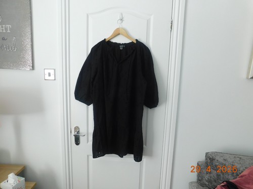 Primark black kaftan dress - black,