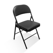 ROYALFORD Heavy Duty Folding Padded Chair Metal Frame Padded Seat Foldable