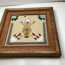 Navajo sand painting mother - sand,