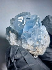 Celestite crystal cluster - celestite,
