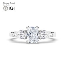 Radiant Diamond Trilogy Ring