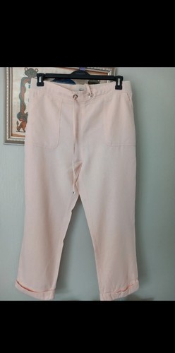 Peach linen mix - linen,