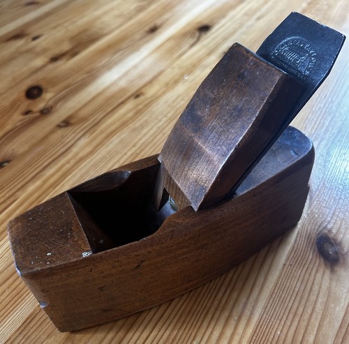 Antique wooden coffin - coffin, plane