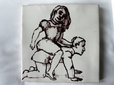 Paula Rego Tile Woman and Man