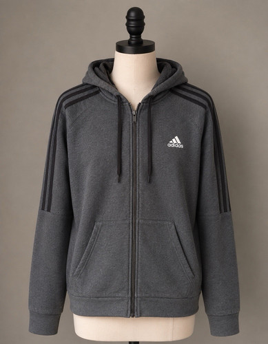 Adidas men grey full zip - men’s,