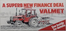 Original Valmet Tractors Finance Brochure, Inc 705 4WD GLTX