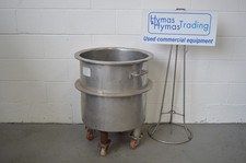 Stainless Steel Mixing Tank on wheels 120Litre Heavy Gauge 50Kg Tare FREE P+P