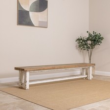 2.35m Coastal Backless Dining Bench - 4 Seat